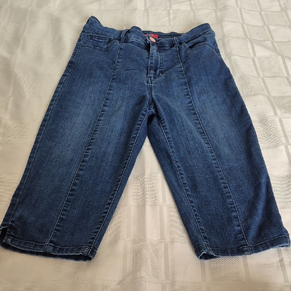 Guess Blue Capri Denim Shorts